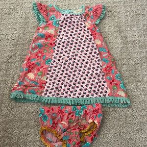 Adorable floral Matilda Jane dress and bloomers